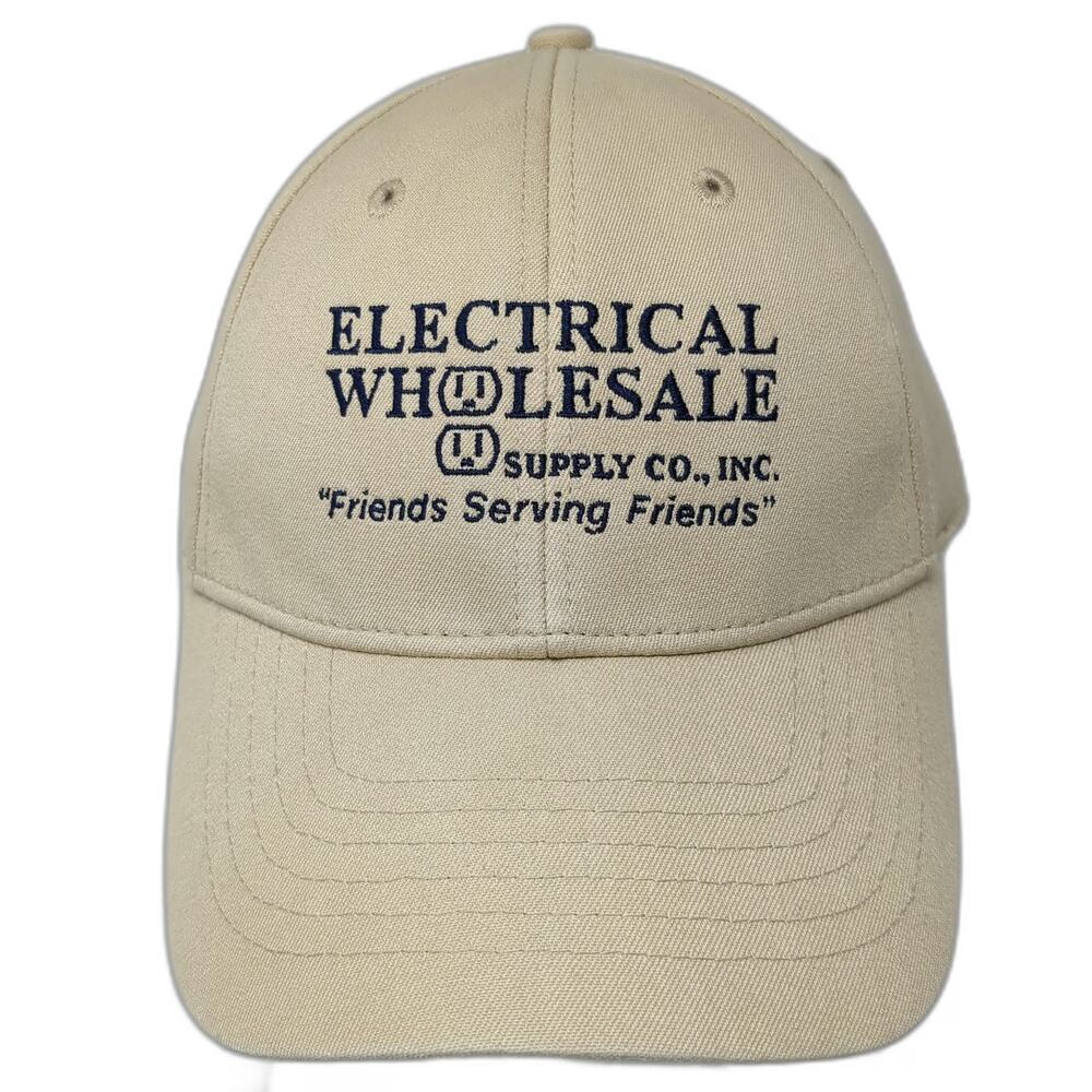 KC Caps Electrical Wholesale Supply Co Inc Beige Baseball Cap M Hat Fitted